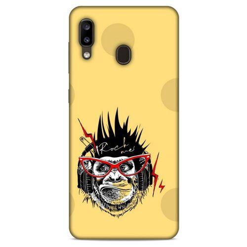 Animax Rockçı Maymun Samsung Galaxy A20 Kılıf Desenli Silikon