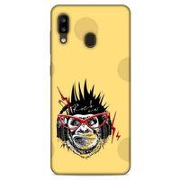 Animax Rockçı Maymun Samsung Galaxy A20 Kılıf Desenli Silikon