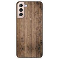 Lopard Samsung Galaxy S21 Plus Uyumlu Kılıf Wood'X (6) Silikon Kılıf Desenli