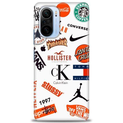 Xiaomi Poco F3 Kılıf HD Baskılı Kılıf - Stussy + Tam Ekran Koruyucu