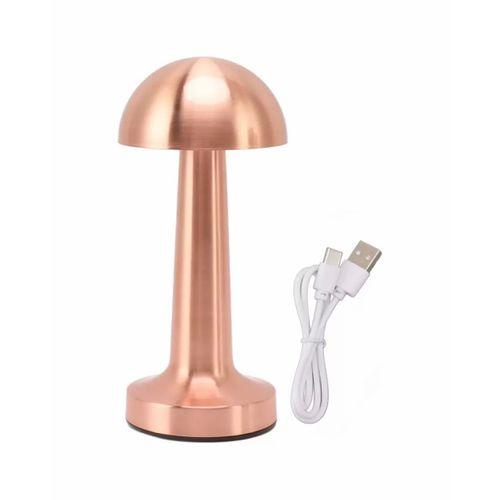 Dokunmatik Mantar Gece Lambası Bronz Led Masa Aydınlatması