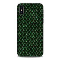 Apple Iphone X Kılıf Dragons (5) Koruma Kabı Ejderha Koyu Yeşil Pul