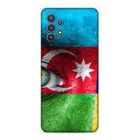 Samsung Galaxy A32 Uyumlu Kılıf Azarbaijan (42) Rugged Armor Kılıf Göz Bayrak