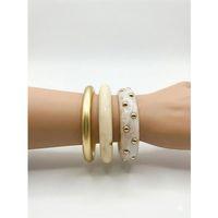 3'Lü Set Bilezik - Beyaz