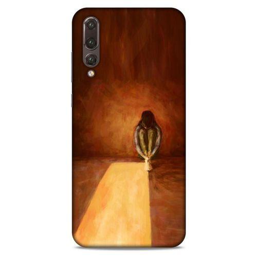 Huawei P20 Pro Kılıf Depresyon (47) Crystal Flex Kılıf Siyah Kırmızı