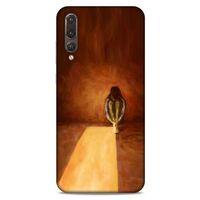 Huawei P20 Pro Kılıf Depresyon (47) Crystal Flex Kılıf Siyah Kırmızı