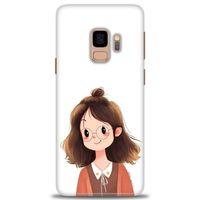 Samsung Galaxy S9 Kılıf HD Baskılı Kılıf - Tatlı Kız + Tam Ekran Koruyucu