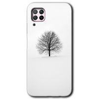 Huawei P40 Lite HD Baskılı Kılıf + 9D Tam Ekran Koruyucu - Alone Tree