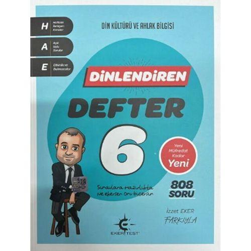 6. Sınıf Din Kültürü ve Ahlak Bilgisi Dinlendiren Konu Anlatımlı Defter Eker Test