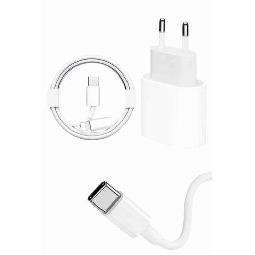 15/pro/pro Max 20w İos Uyumlu Hızlı Şarj Aleti Adaptörlü Beyaz