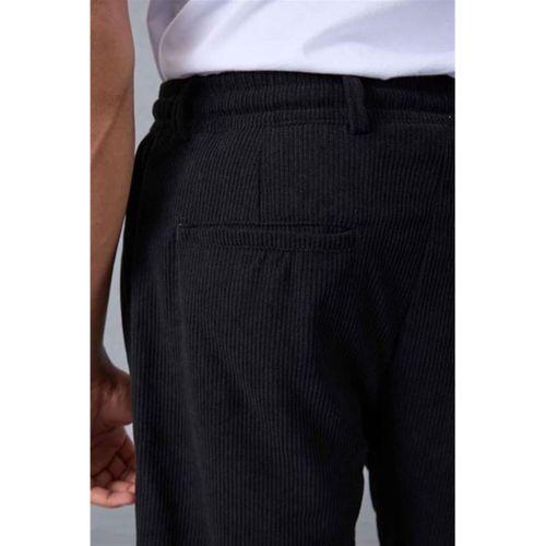 Eric Relax Fit Yarım Fermuar Polo Yaka Selanik Sweatshirt Bordo - Roy Kadife Beli Lastikli Jogger Pantolon Siyah