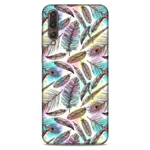 Huawei P20 Pro Kılıf Desenli Özel Seri Tüyler (2) Kabı