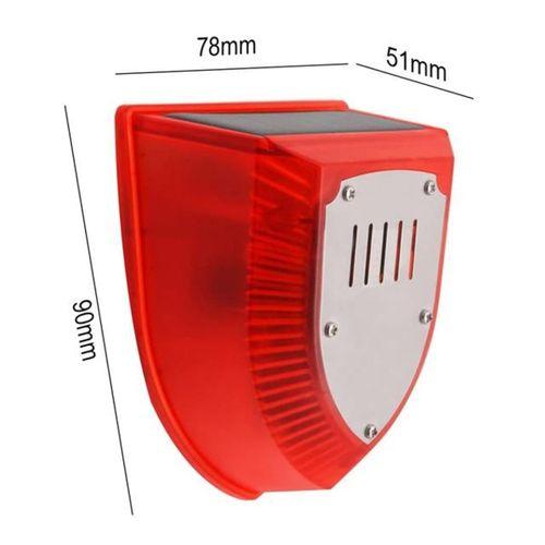 PowerMaster PM-26952 Köpek Silah Sesli Hayvan Kovucu Alarm Cihazı Sadece Gece Çalışır Solar Panelli