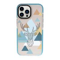 iPhone 13 Pro Polygon Deer Candy Bumper Darbe Emci Silikonlu Telefon Kılıfı