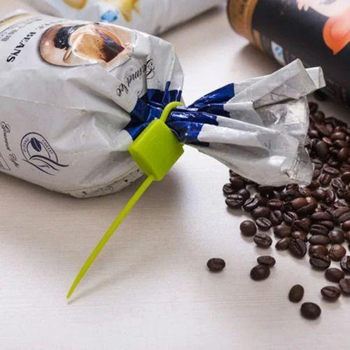 Kilit Şeklinde Silikon Kablo Ve Poşet Bağlama Atı (3'lü Set)