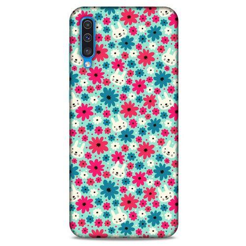 Lopard Samsung Galaxy A30s Uyumlu Kılıf Kediler (3) Kapak Çiçek ve Kedi