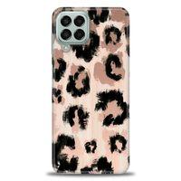 Samsung Galaxy M33 Kılıf HD Baskılı Kılıf - Leopar + Tam Ekran Koruyucu