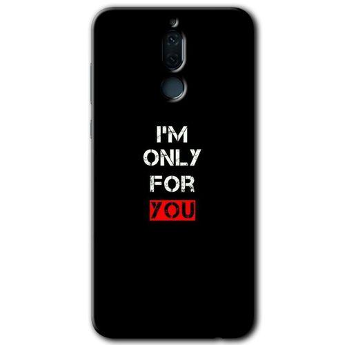 Huawei Mate 10 Lite Kılıf HD Desen Baskılı Arka Kapak + Temperli Cam - For You