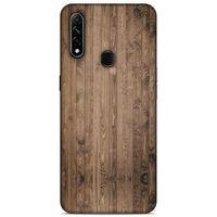 Lopard Oppo A31 Uyumlu Kılıf Wood'X (6) Silikon Kılıf Desenli
