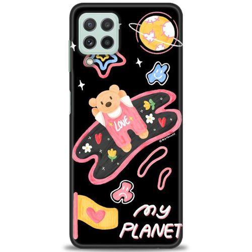 Samsung Galaxy A22 Kılıf HD Baskılı Kılıf - My Planet + Tam Ekran Koruyucu