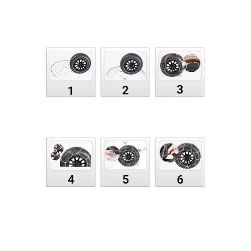 Kar Lastik Zinciri 165/40/r16 Binek Suv X Tipi Takmatik Kolay Montaj