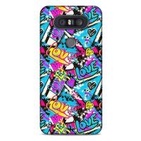 Graffitix (23) Desenli Silikon Kapak LG K41S - K51S Kılıf