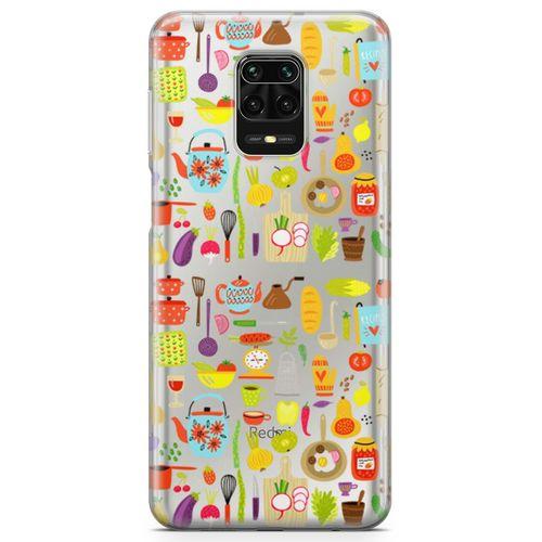 Xiaomi Redmi Note 9S Kılıf Pratik Mutfak Gereçleri Arka Kapak Koruma Desenli Full Koruyucu