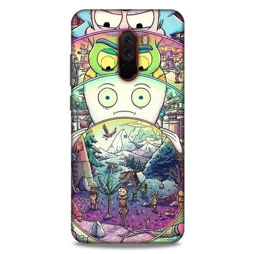 Xiaomi Pocophone F1 Uyumlu Kılıf Rick And Morty (48) Bumper Kılıf Decoy Jerrys