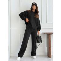 Kadın Uzun Kollu Geniş Kesim Modal Bluz Ve Pantolon Ikili Takım