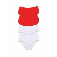 4 Adet Tutku Kadın Yüksek Bel Bato Kalın Lastik Külot S7