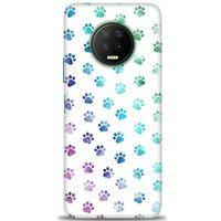 Infinix Note 7 Kılıf HD Baskılı Kılıf - Minik Patiler + Tam Ekran Koruyucu