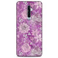 Oppo Reno 2z Uyumlu Kılıf Pembe Delisi (8) Baskılı Kılıf Çiçek