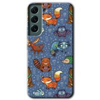 Galaxy S22 Kılıf HD Desen Baskılı Arka Kapak - Animals Funny + Kırılmaz Cam