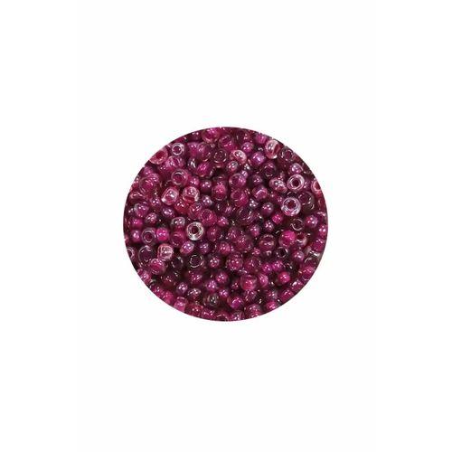 Dökme Cam Kum Boncuk (11/0) 2 mm - 20 Gram -  Mor - BNC005