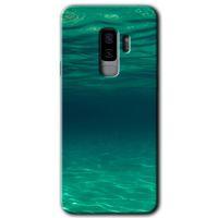 Potkal Hediye Fabrikası Samsung Galaxy S9 Plus HD Baskılı Kılıf + 9D Tam Ekran Koruyucu - Derin Deniz