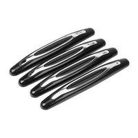 Zhltools Araç 4 Parça Kapı Anti Scratch Çizik Önleyici Tampon Koruma Siyah