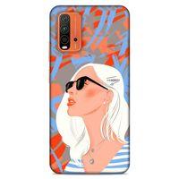 Lopard Xiaomi Redmi 9T Uyumlu Kılıf Sürreal Yüzler ♀ (13) Silikon Kap Baskılı