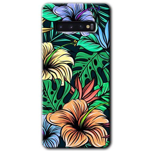 Galaxy S10 Kılıf HD Desen Baskılı Arka Kapak - Hibiscus Flowers