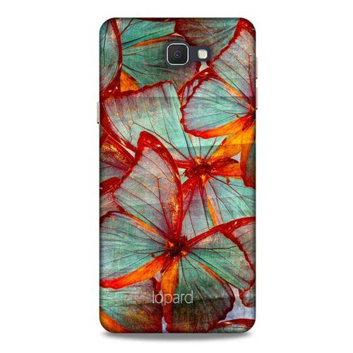 Samsung Galaxy J7 Prime Kılıf Kelebek Etkisi (31) TPU Kılıf Kırmızı Yeşil