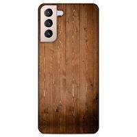 Lopard Samsung Galaxy S21 Plus Uyumlu Kılıf Wood'X (7) Telefon Kılıfı Baskılı
