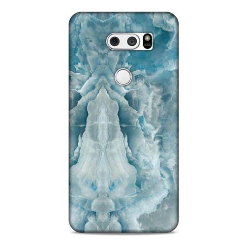 LG K50S Uyumlu Kılıf Mavi Delisi (8) Baskılı Kılıf Mermer