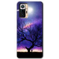 Redmi Note 10 Pro Kılıf HD Desen Baskılı Arka Kapak - Uzay Silüet + Kırılmaz Cam