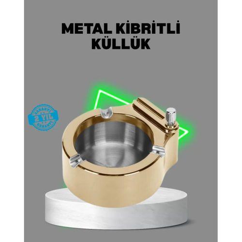 Çakmaklı Küllük Paslanmaz Metal Dayanıklı Tasarım