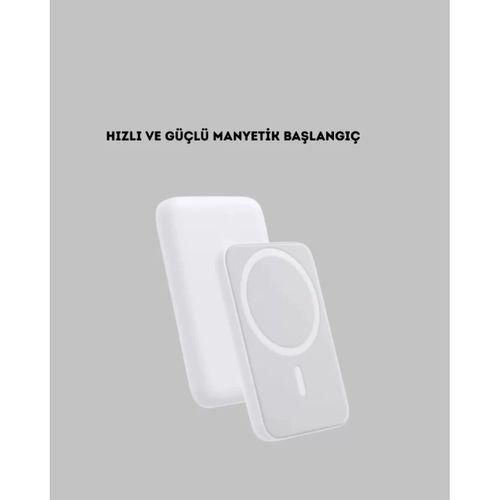 5000mah Manyetik Powerbank – İphone Serisi İçin Taşınabilir Kablosuz Şarj Cihazı
