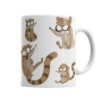 Regular Show Rigby A Bunch of Baby Ducks Kupa Bardak Porselen