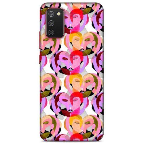 Lopard Samsung Galaxy A02S Uyumlu Kılıf Sürreal Yüzler ♀ (2) Kabı Desenli