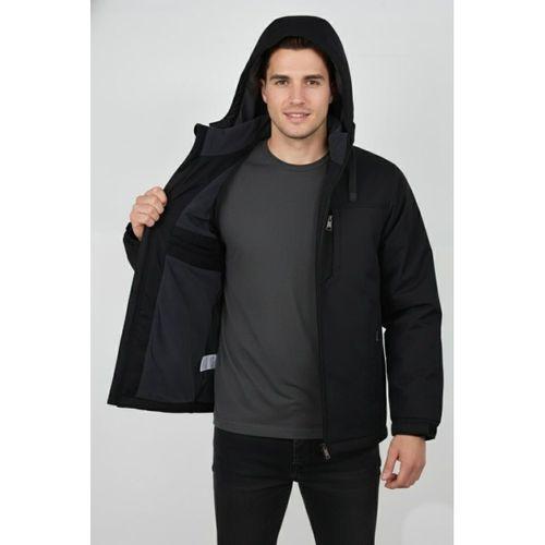 Erkek Büyük Beden Kapüşonlu Mevsimlik Spor Mont 99538 BBGL-ST04877