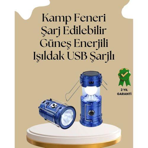 Güneş Enerjili Katlanabilir Kamp Feneri – Usb Şarjlı, Hafif Ve Çok Fonksiyonlu