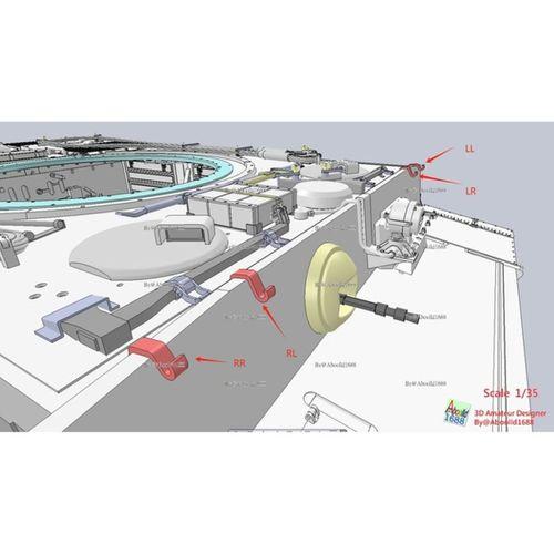 Tiger Tank Ön Zırh Palet Kelepçesi STL 35 3D Baskı (Bu ürün Sadece Plastik parçadır - Almadan Önce Soru Sorabilirsiniz)