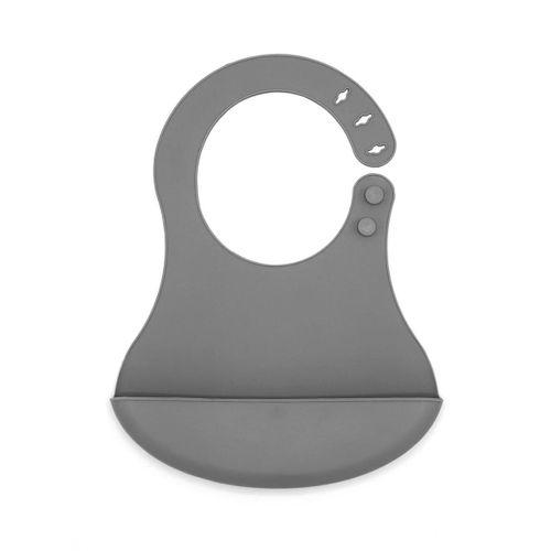 Babyjem BabyJem Mini Silikon Önlük 718 Gri